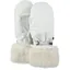Barts Empire Faux Fur Ski Mittens - White